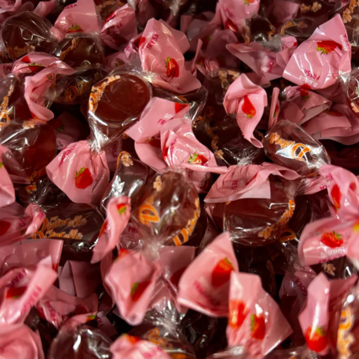 🌟🌱 Bonbons mous saveur fraise - Bonbons sans sucre (100g) - Dietorelle