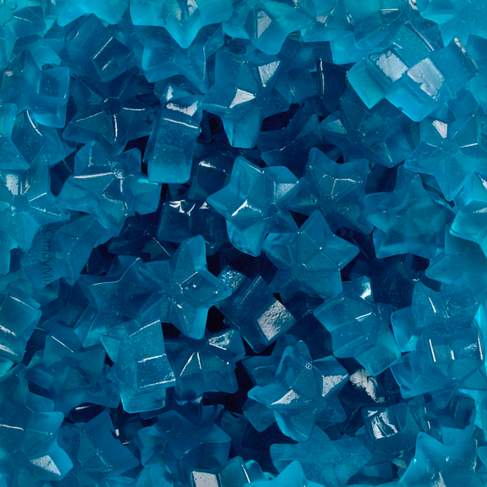 🌟🍬 Etoiles bleues lisses - Bonbons sans sucre (100g) - Minimelis