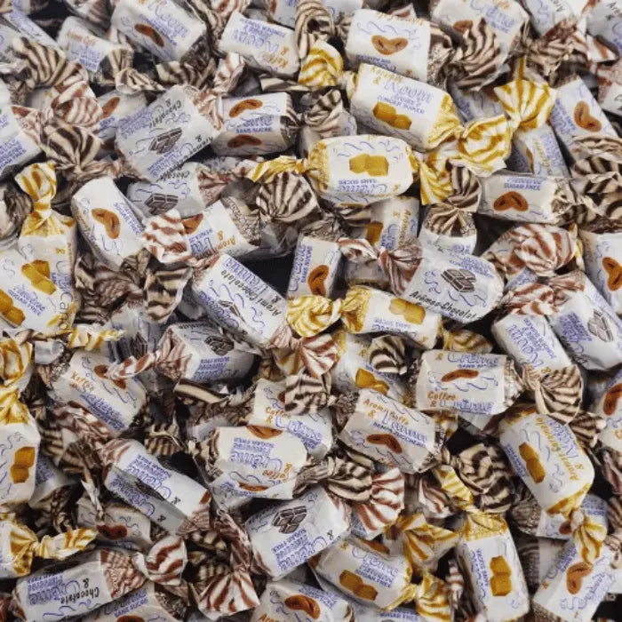 đ Toffee Caramel / CafĂ© / Chocolat - Bonbons Sans Sucre - De Bron (100g)