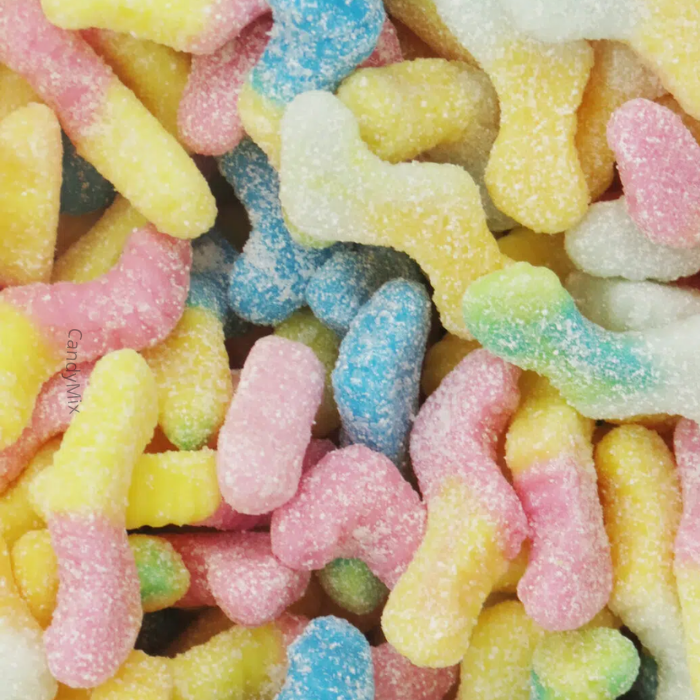 🌱✨ Multicolored worms (100g) - Matthijs