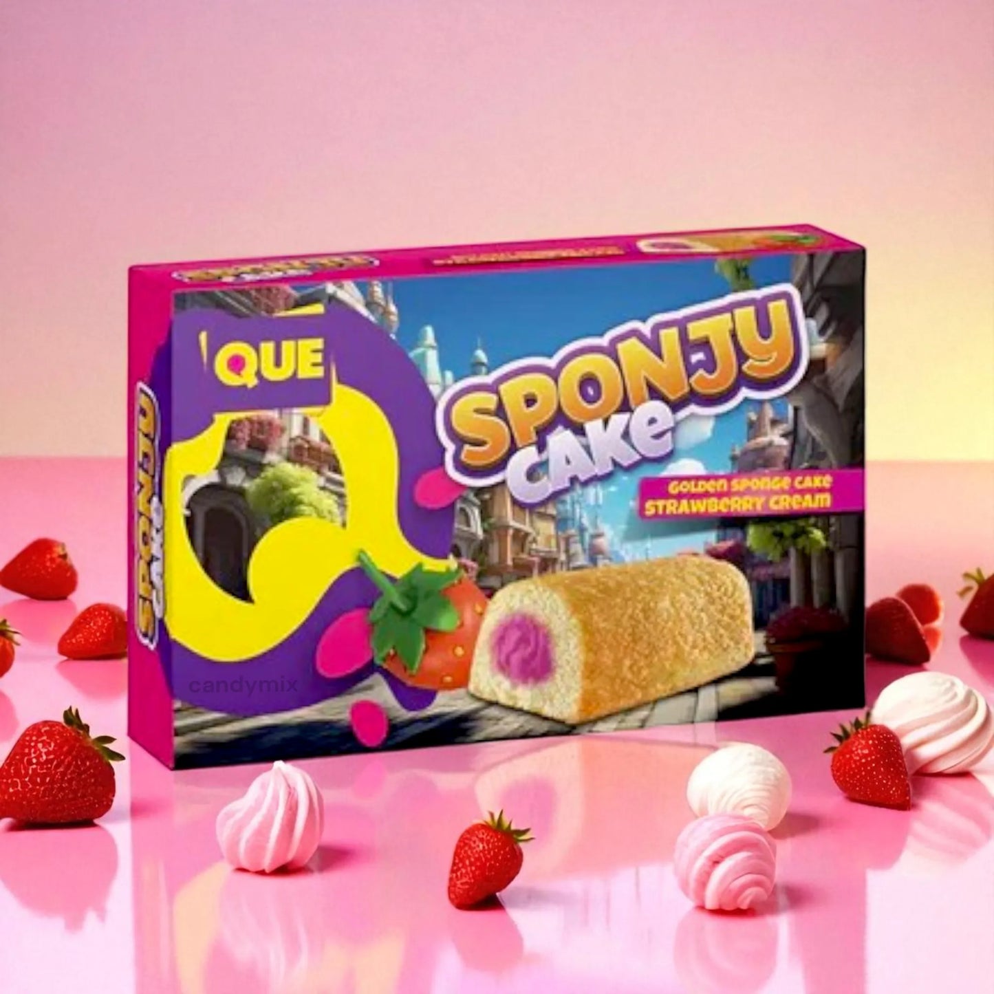 Strawberry Sponge Cake