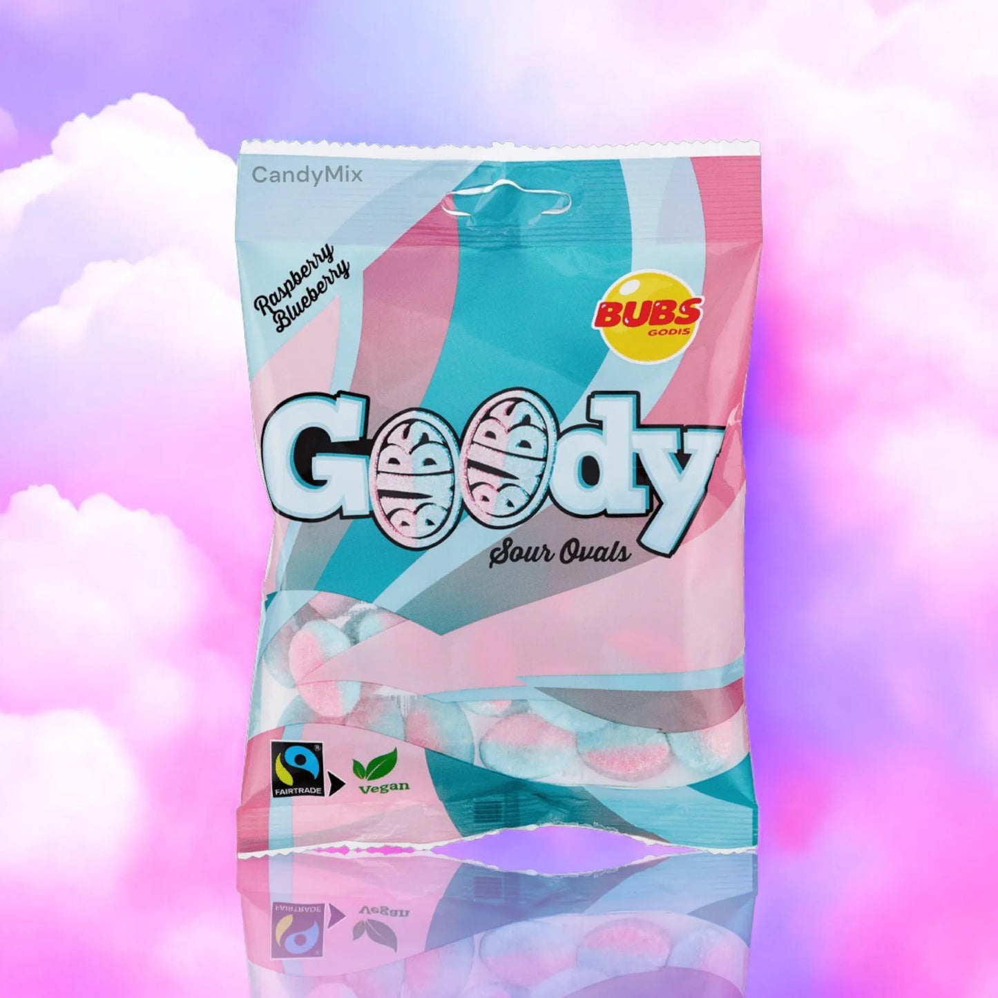 Bubs Goody Sour Ovals Raspberry &amp; Blueberry