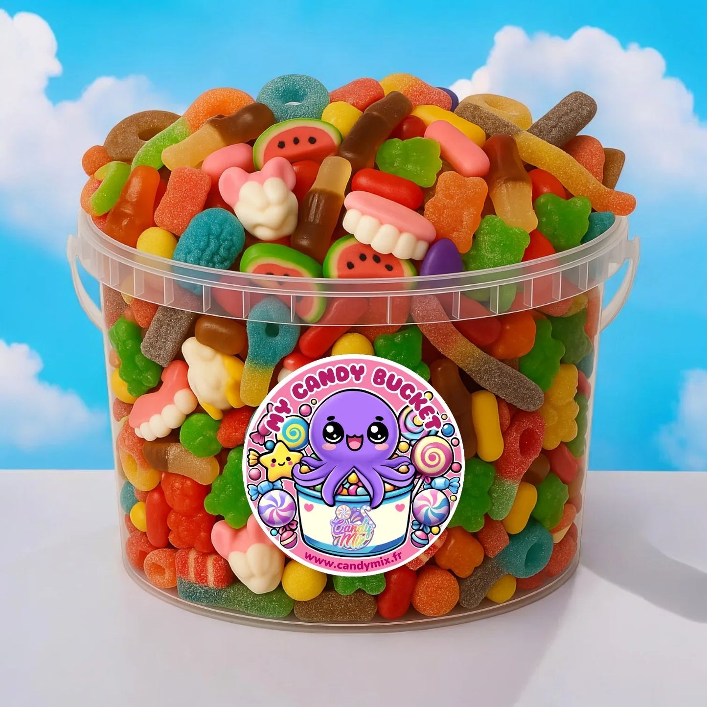 Candy Bucket Mélange Ultime - Seau de Bonbons Vrac (3,5kg) | (Une Sélection de 33 bonbons)