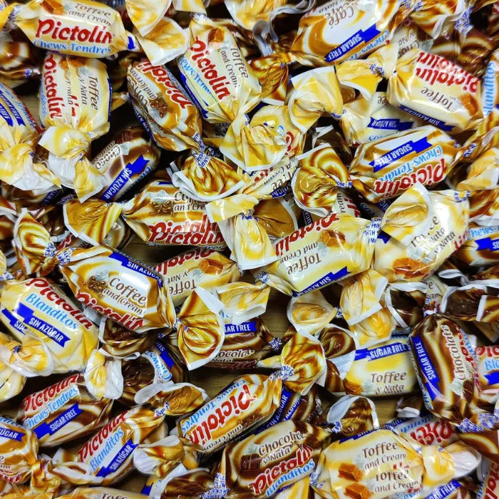 ⭐🍬 Pictolin Blanditos Coffee/Cream/Caramel/Chocolate - Sugar-free sweets - (100g)