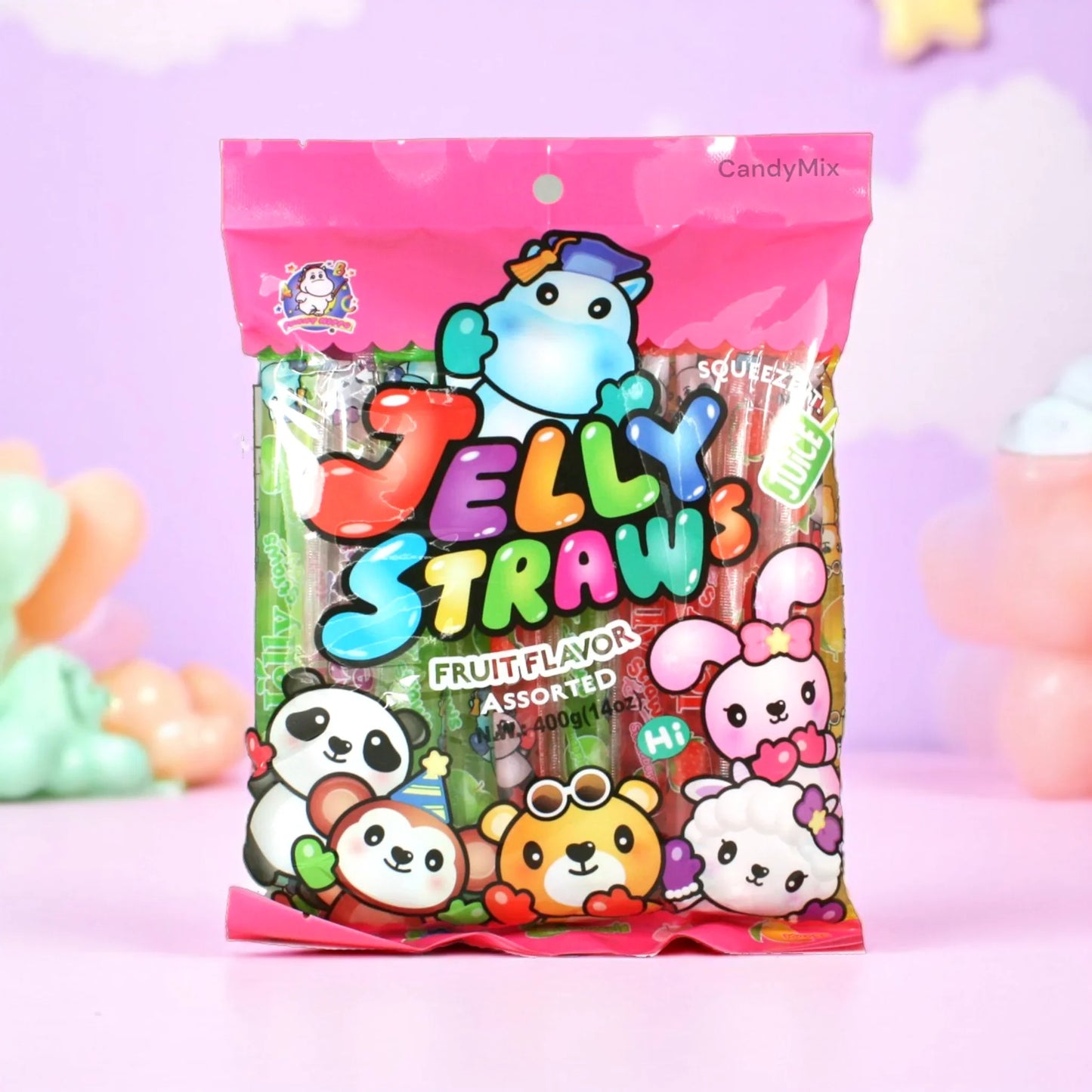 Animal Friends Jelly Straws