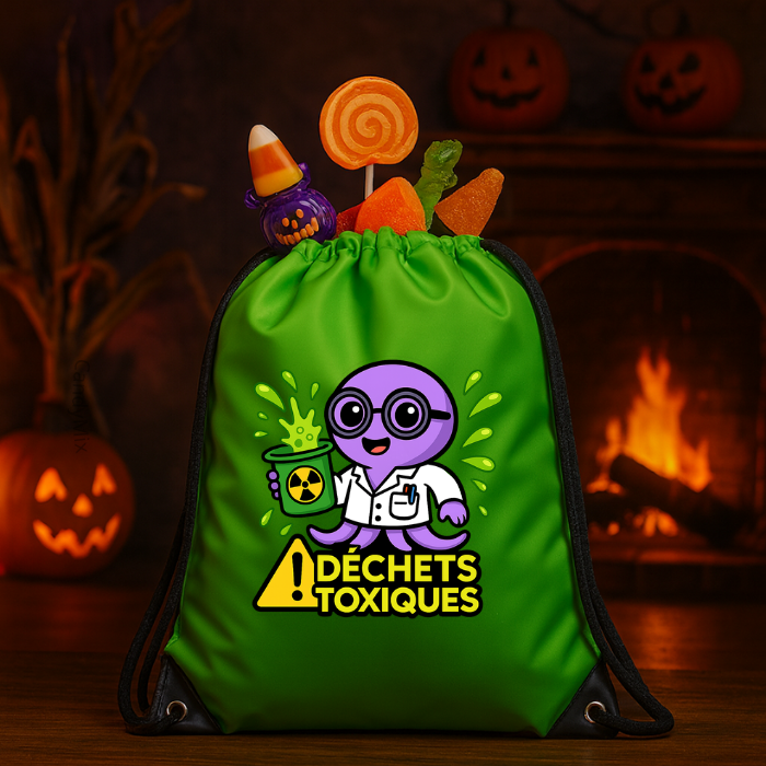 Spooky Bag Déchets Toxiques - Sac rempli de bonbons pour Halloween