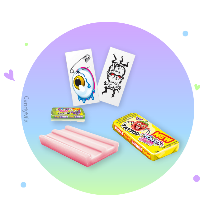 Johny Bee Monster Gum + Tattoo