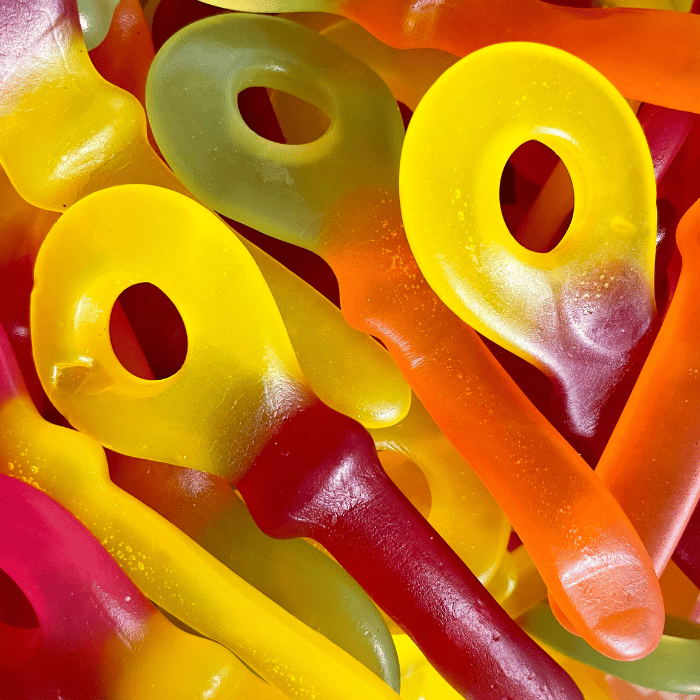 🍬 Tétines Géantes (100g) - Red Band