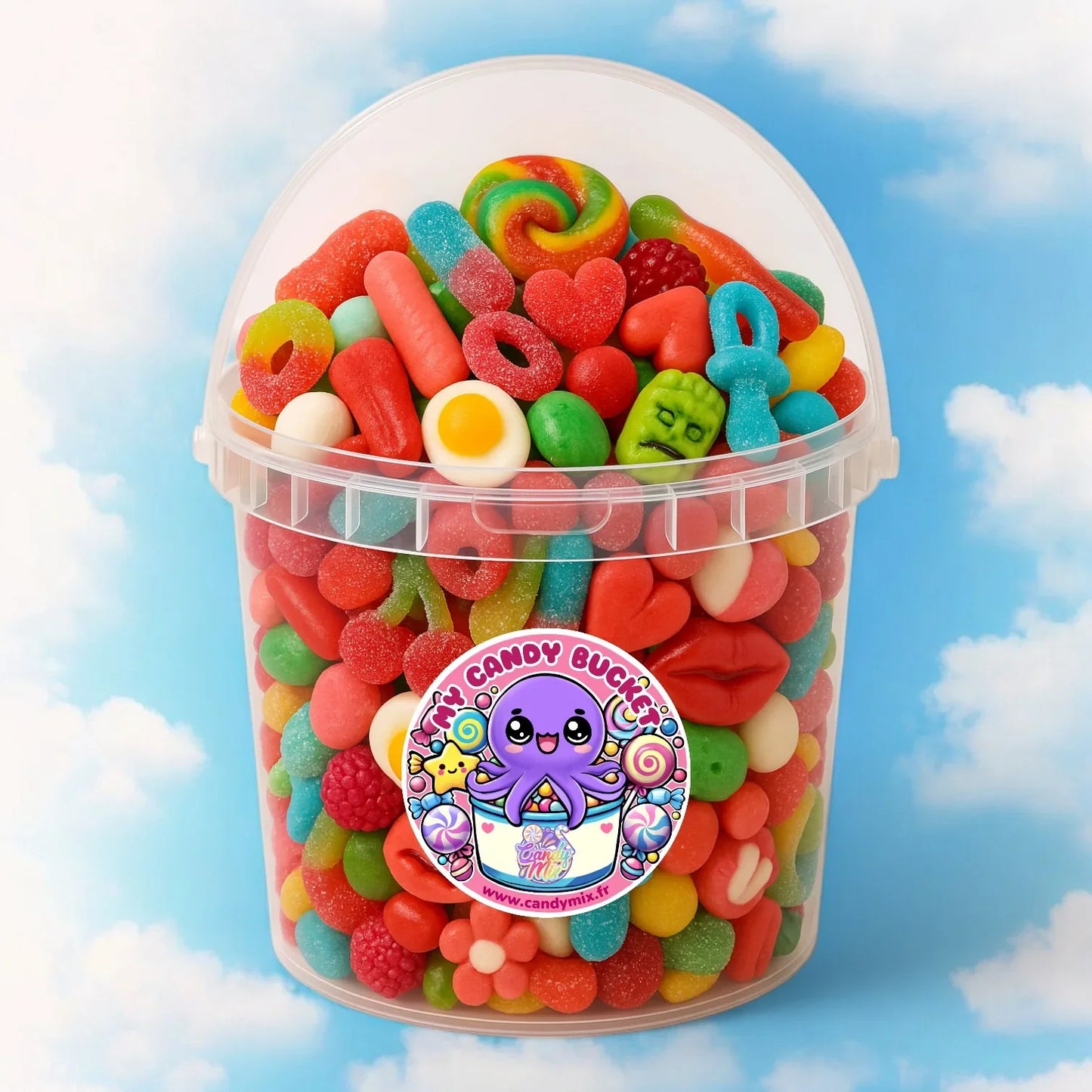 Candy Bucket Mixés - Seau de Bonbons Vrac (3,5kg) | (Une Sélection de 30 bonbons)