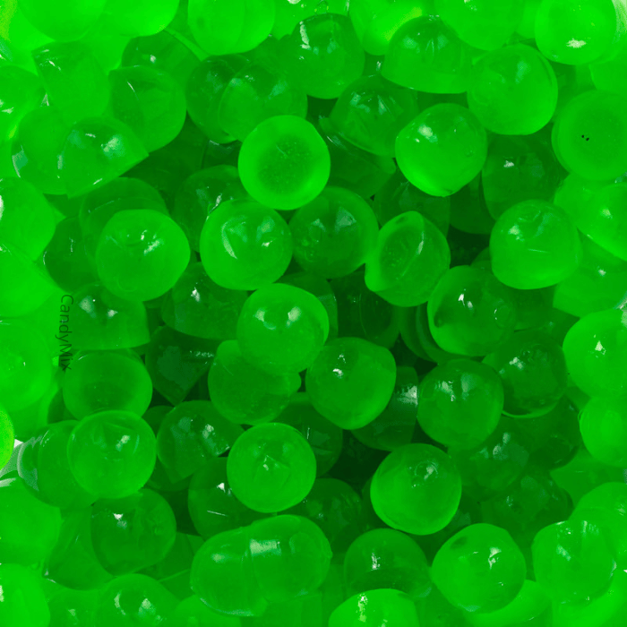 🌟🍬 Perles pomme lisses - Bonbons sans sucre (100g) - Minimelis