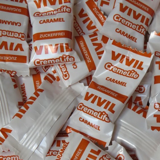 ⭐🍬 CremeLife Vivil Caramel Candies - Sugar-Free Candies - (100g)