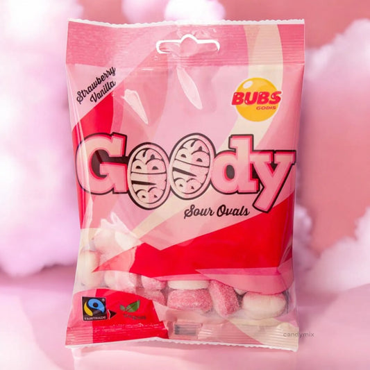 Bubs Goody Sour Ovals Strawberry Vanilla
