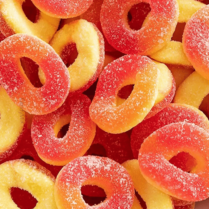 🌙✨ Sour Peach Rings - Dulceplus